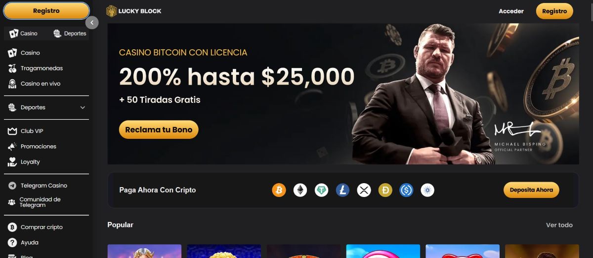 Casino online Colombia Lucky Block